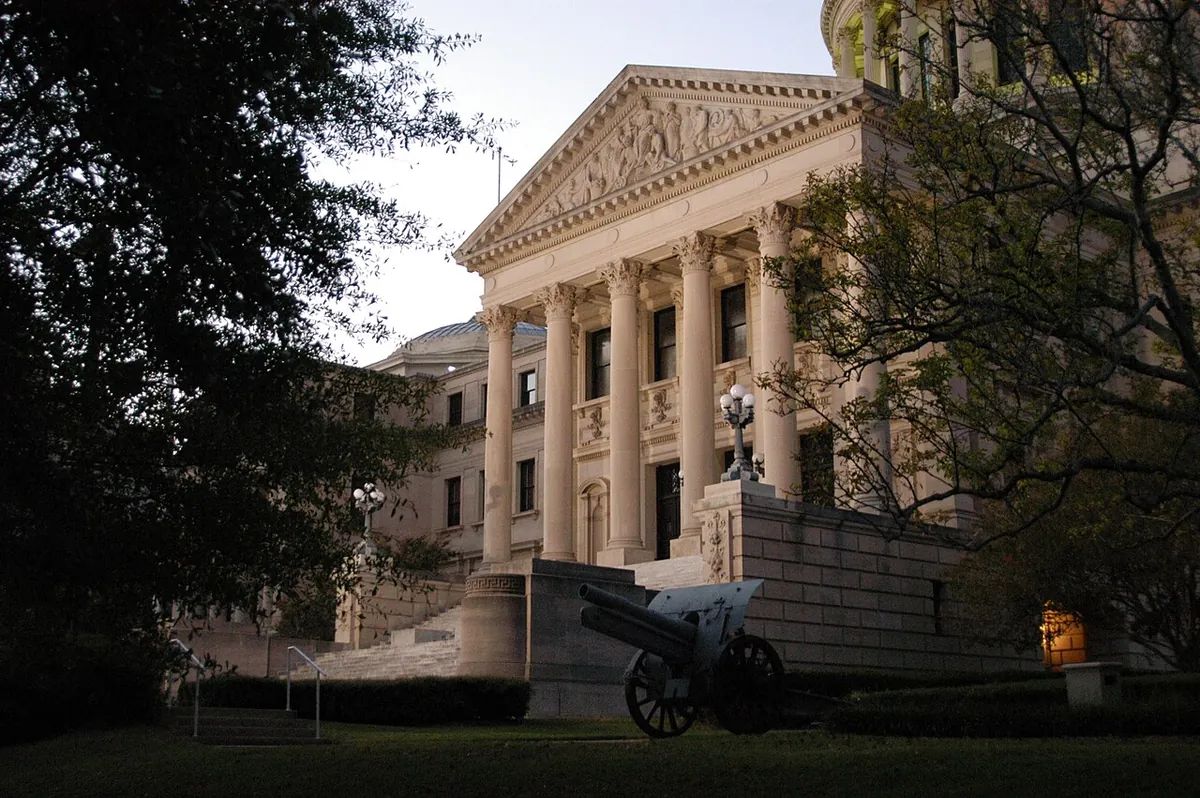 The Mississippi State Capitol in Jackson, seen from outside