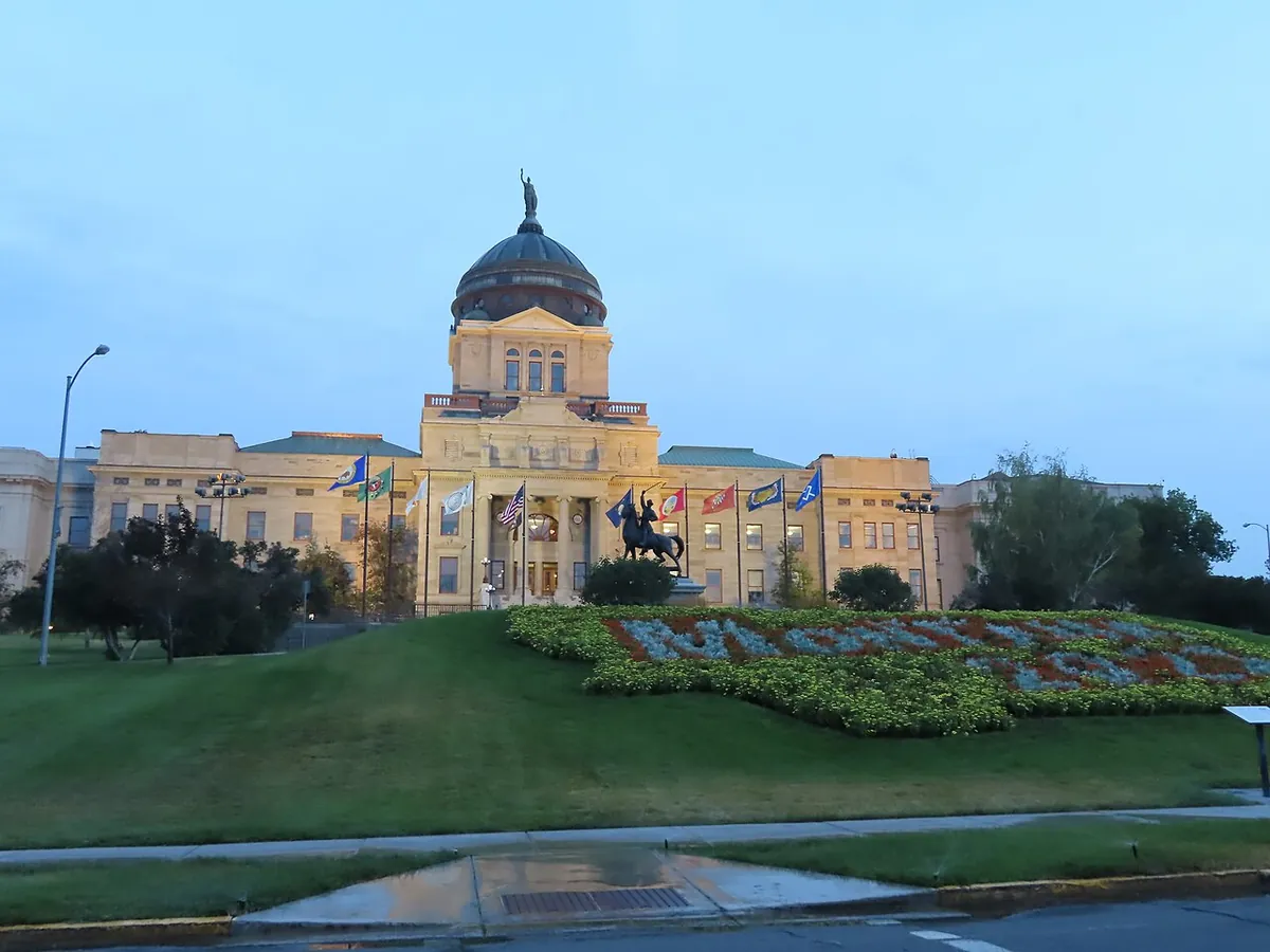 The Montana State Capitol in Helena, seen from outside